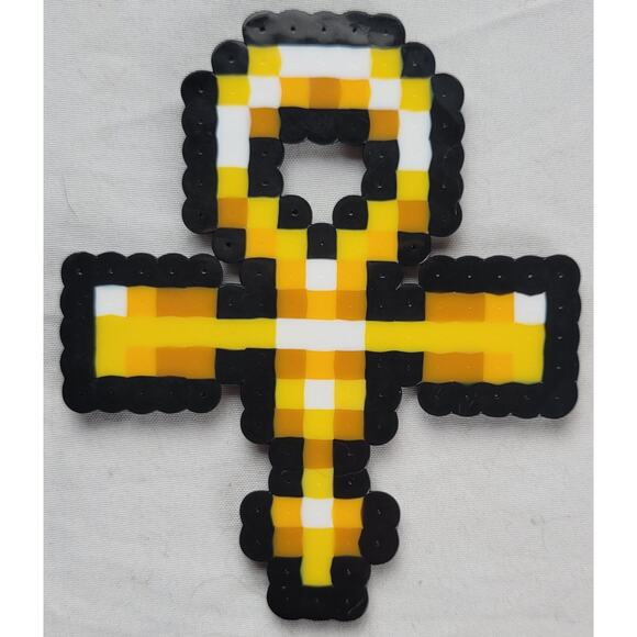 Millennium Key Yu-Gi-Oh Perler Bead Pixel Art - Picture 1 of 2